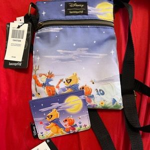 Winnie the Pooh crossbody passport bag